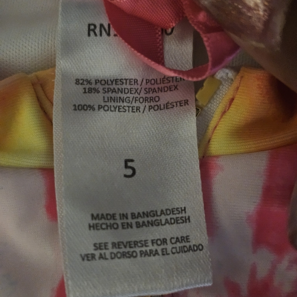 Betsey Johnson Tie-Dye Kids Swim Rashguard Set - Picture 5 of 8